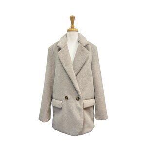 Free People Mari Blazer Coat Size M Medium Light Brown